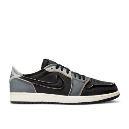 Tênis Nike Air Jordan 1 Low Retro Og Preto/cinza