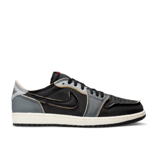 Tênis Nike Air Jordan 1 Low Retro Og Preto/cinza