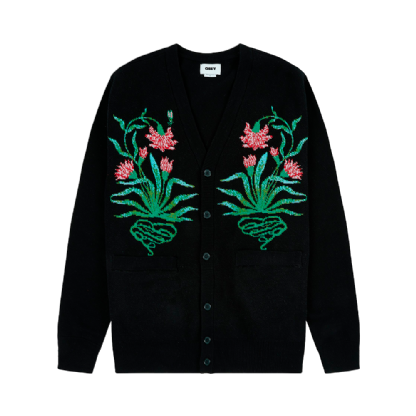 Cardigan Obey Poppy Preto