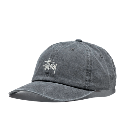 Boné Stussy Washed Stock Low Pro Cinza