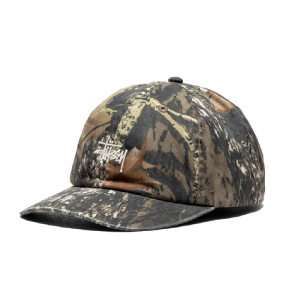 Boné Stussy Washed Stock Low Pro Camuflado