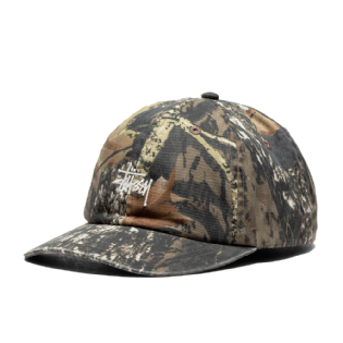 Boné Stussy Washed Stock Low Pro Camuflado