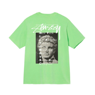 Camiseta Stussy Statue Pig Dyed Verde