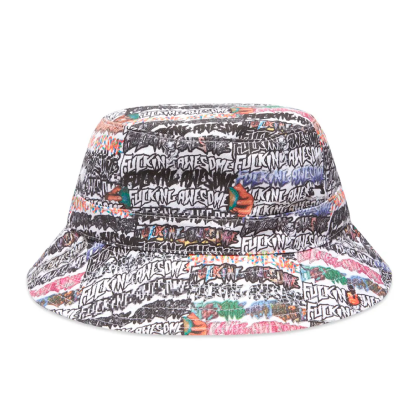 Bucket F.awesome Sticker Logo Branco