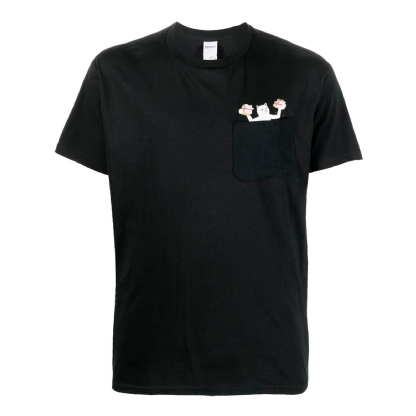 Camiseta Ripndip Lets Get Bread Pocket Preto
