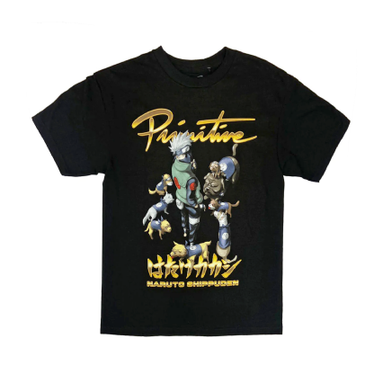 Camiseta Primitive Kakashi Dogs Squad Preto