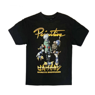 Camiseta Primitive Kakashi Dogs Squad Preto