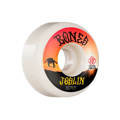 Roda Bones Stf Joslin Sunset V1 52mm Preto/laranja