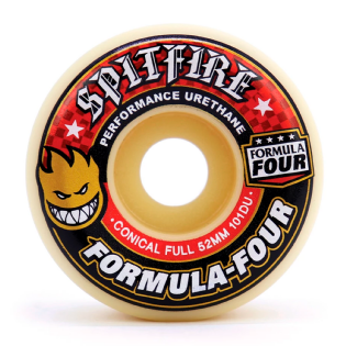 Roda Spitfire Formula Four Conical Full 54mm Preto/vermelho