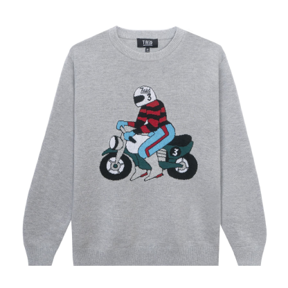 Sweater Tired Moto Knit Cinza
