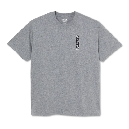 Camiseta Polar Vertical Logo Cinza