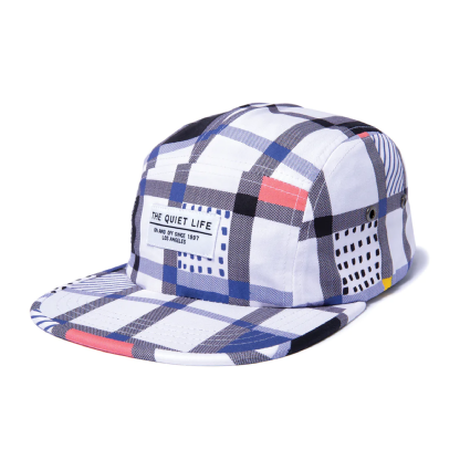 Boné Quiet Life 5 Panel Grid Branco