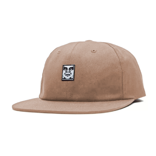 Boné Obey Icon Face 6 Panel Strapback Bege