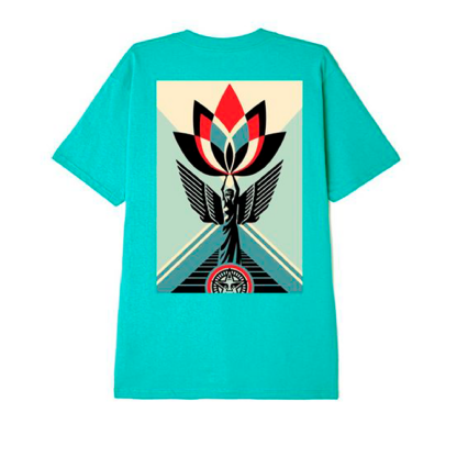 Camiseta Obey Lotus Angel Azul