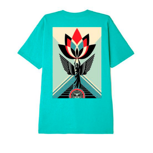 Camiseta Obey Lotus Angel Azul