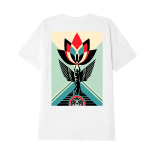 Camiseta Obey Lotus Angel Branco