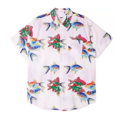 Camisa Obey Fishbowl Woven Branco