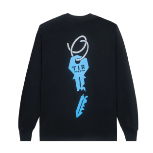 Camiseta Tired Manga Longa  Broken Key Preto