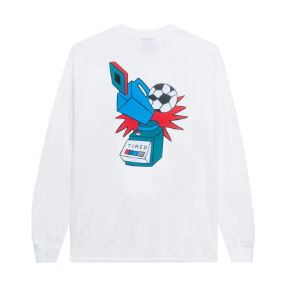 Camiseta Tired Manga Longa Blender Branco