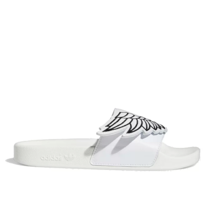Chinelo Adidas Monogram Adilette " Jeremy Scott " Branco