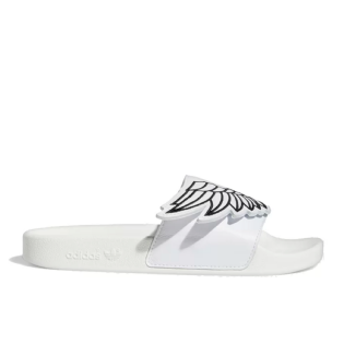 Chinelo Adidas Monogram Adilette " Jeremy Scott " Branco