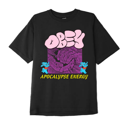 Camiseta Obey Apocalypse Energy Preto