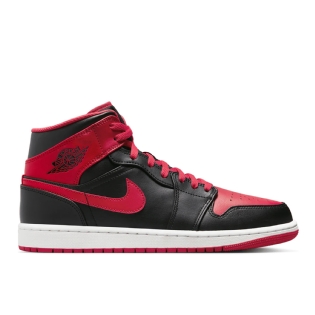 Tênis Nike Air Jordan 1 Mid " Alternate Bred " Preto/vermelho