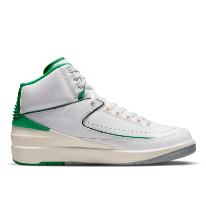 Tênis Nike Air Jordan 2 Retro " Lucky Green " Branco/verde