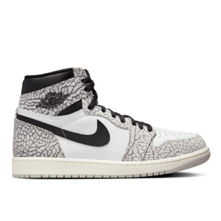 Tênis Nike Air Jordan 1 Retro Hi " White Cement " Branco/preto