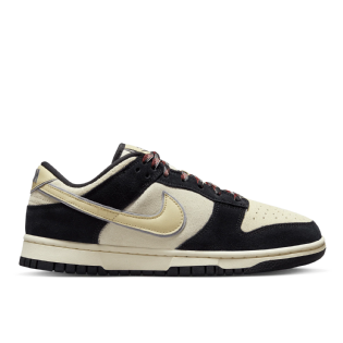 Tênis Nike Feminino Dunk Low Lx " Black Suede " Preto/bege