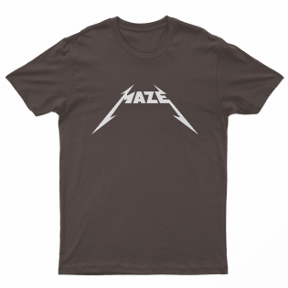 Camiseta Maze Metálica Marrom