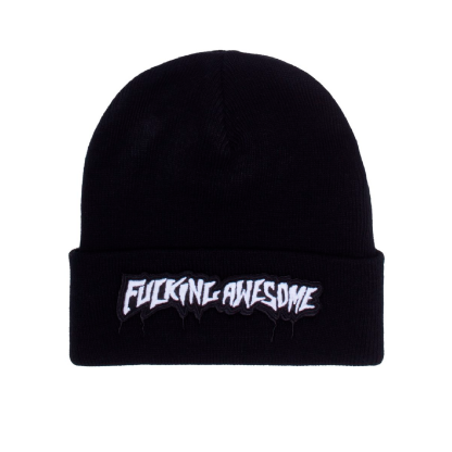 Gorro F.awesome Velcro Stamp Preto