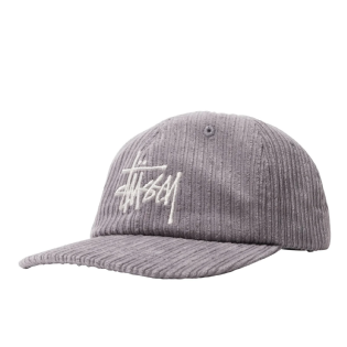 Boné Stussy Corduroy Big Logo Low Pro Roxo
