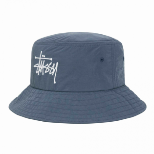 Bucket Stussy Peached Nylon Basic Azul