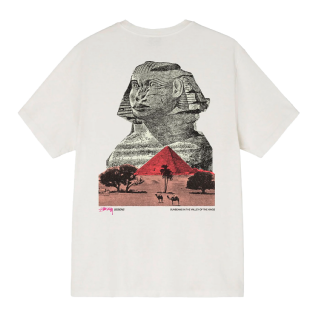 Camiseta Stussy Sphnx Pig Dyed Branco