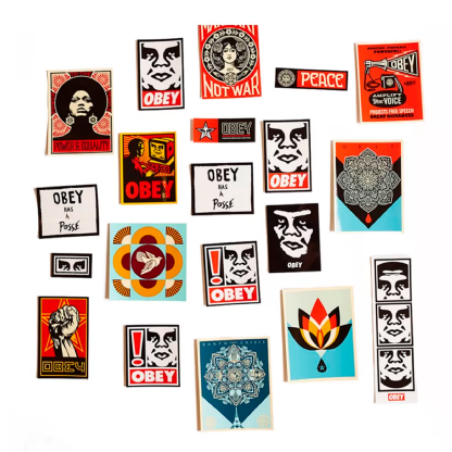Pack De Adesivos Obey único