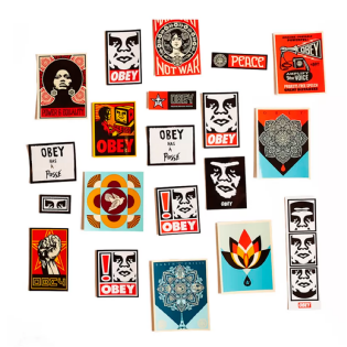Pack De Adesivos Obey único