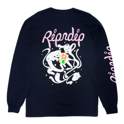 Camiseta Ripndip The Macig Touch L/s Preto