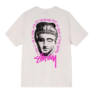 Camiseta Stussy Young Moderens Pigment Dyed Branco