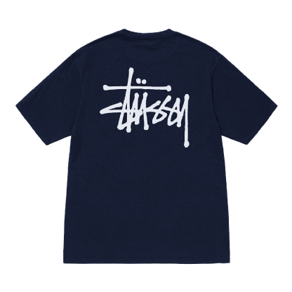 Camiseta Stussy Basic Azul Marinho