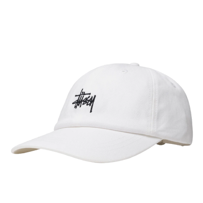 Boné Stussy Stock Low Pro Branco
