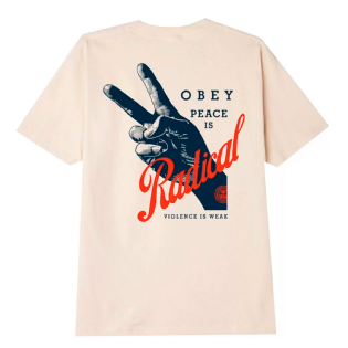 Camiseta Obey Radical Peace Bege