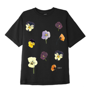 Camiseta Obey Pressed Daisies Preto