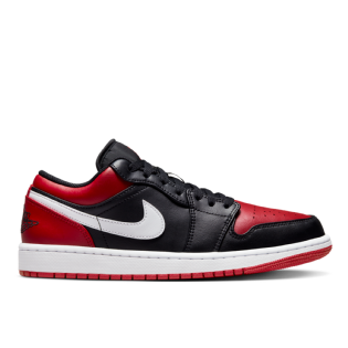 Tênis Nike Air Jordan 1 Low " Alternate Bred Toe " Preto/vermelho