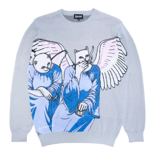 Sweater Ripndip Heaven And Hellknit Cinza