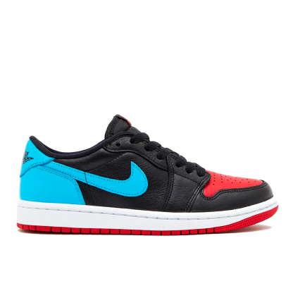 Tênis Feminino Nike Air Jordan 1 Low "unc To Chicago" Preto