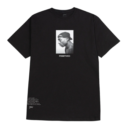 Camiseta Primitive X Tupac No Changes Preto