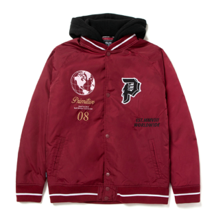 Jaqueta Primitive Two-fer Varsity Vinho