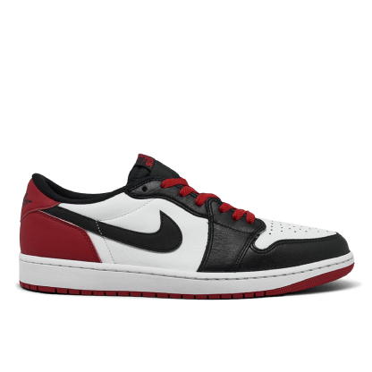 Tênis Nike Air Jordan 1 Low Og Black Toe Preto/branco