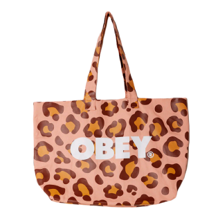 Totebag Obey Leopard Salmão